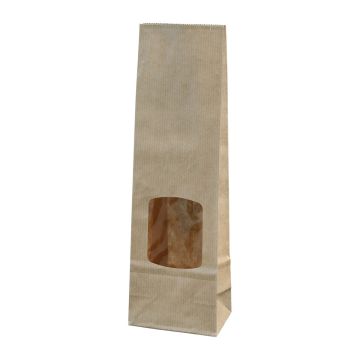 Blockbodenbeutel 100 g Kraftpapier